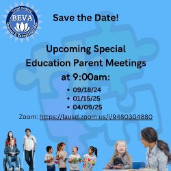 SpEd Parent Meeting Post English